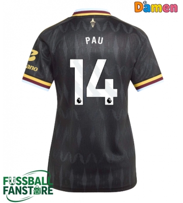 Aston Villa Pau Torres #14 Replik Auswärtstrikot Damen 2026-27 Kurzarm